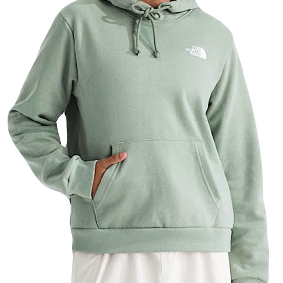 The North Face Green Hoodie with Floral Graphic Size L NWT - Picture 2 of 3